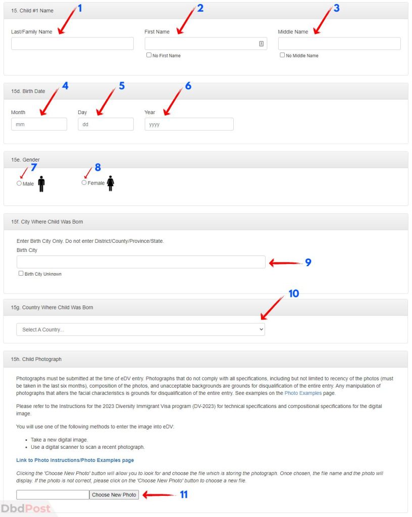 Step 21-how to fill dv lottery application form