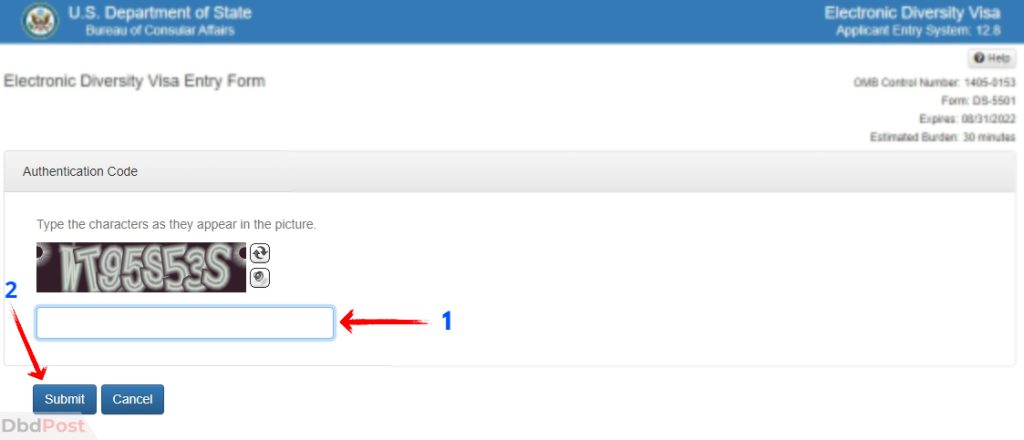 Step 3-how to fill dv lottery application form