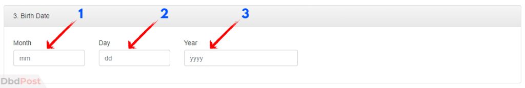 Step 6-how to fill dv lottery application form