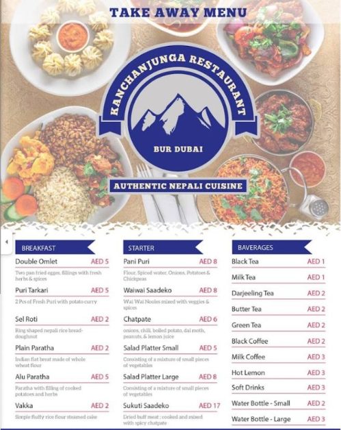 Kanchanjunga restaurant menu 1-nepali restaurant in dubai