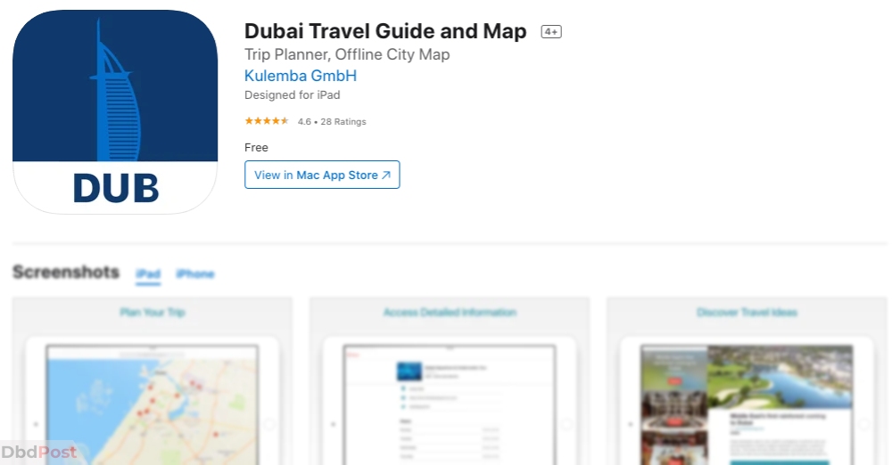 useful apps in dubai-dubai travel guide and map app