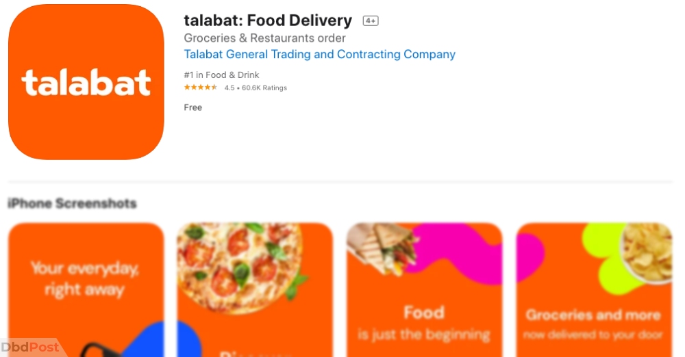 useful apps in dubai-talabat app