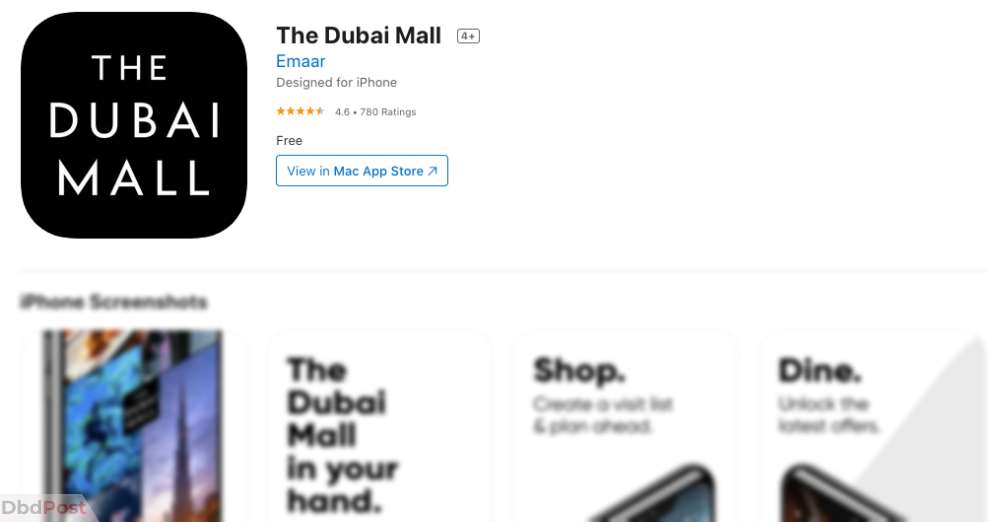 useful apps in dubai-the dubai mall app