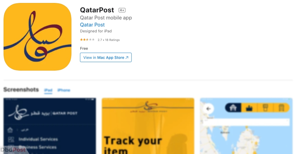 useful apps in qatar- qatar post