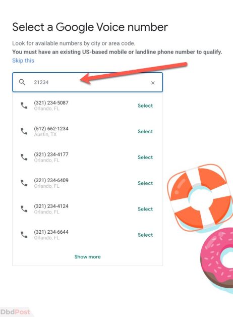 Get Google Voice new number