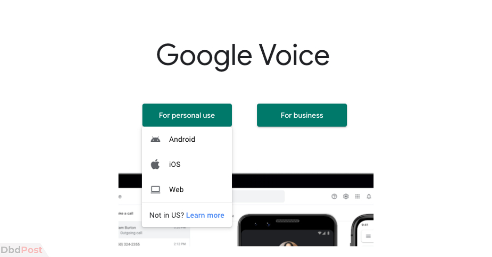 google voice number - personal use