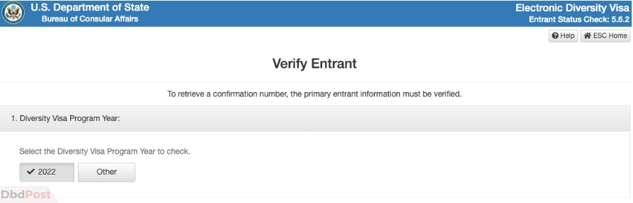 how to retrieve dv lottery confirmation number - verify entrant