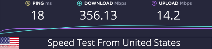 nordvpn - speed test