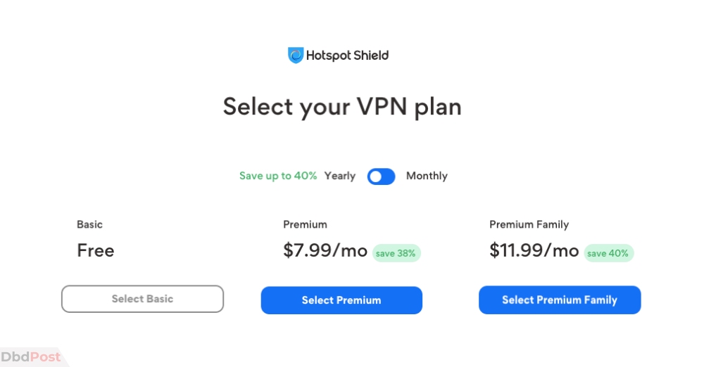 hotspot shield vpn - pricing