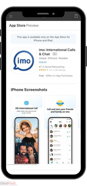 imo app - ios app