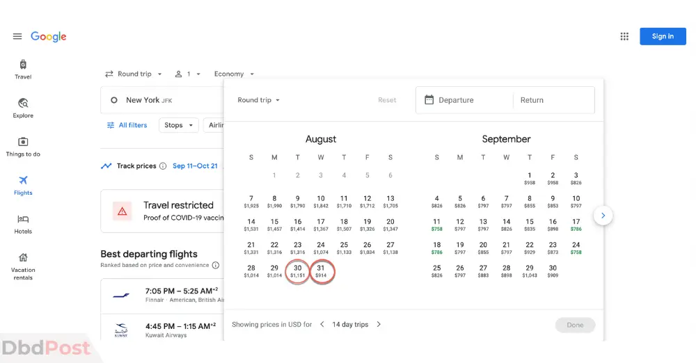 be flixible with the flight dates