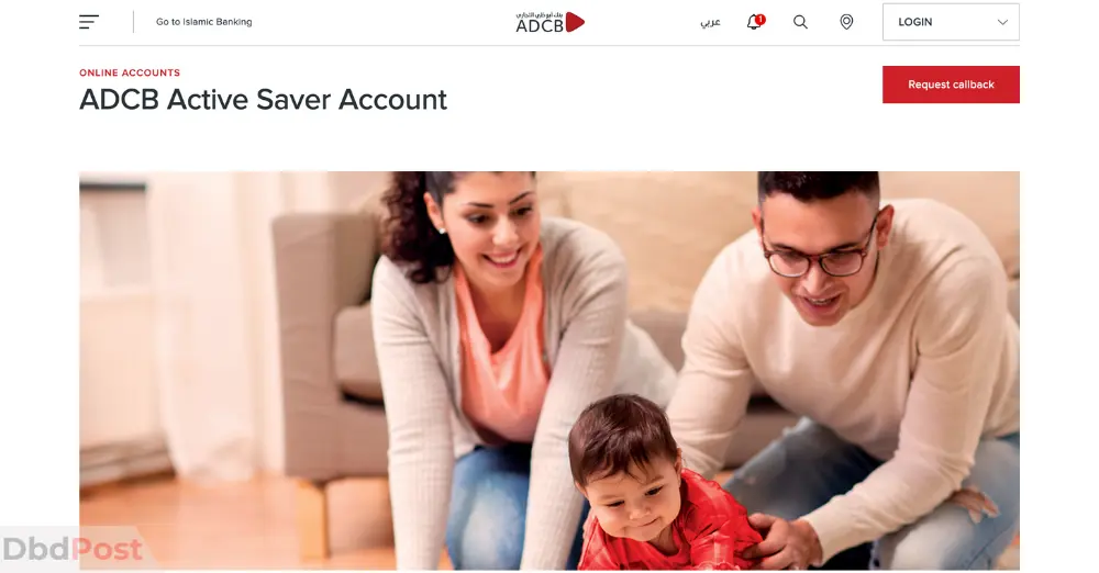 best bank account in uae - adcb active saver account