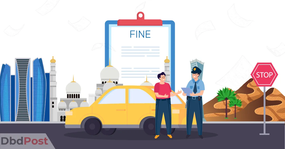feature image-dubai traffic fines-police fining a person-01