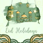 feature image-eid holidays in uae-eid illustration