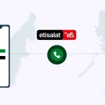 feature image-etisalat philippines calling offer from uae-phones with uae and philippines flag with call icon and etisalat logo at middle