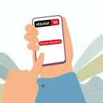 feature image-how to check etisalat number owner-phone illustration with phone number written on it