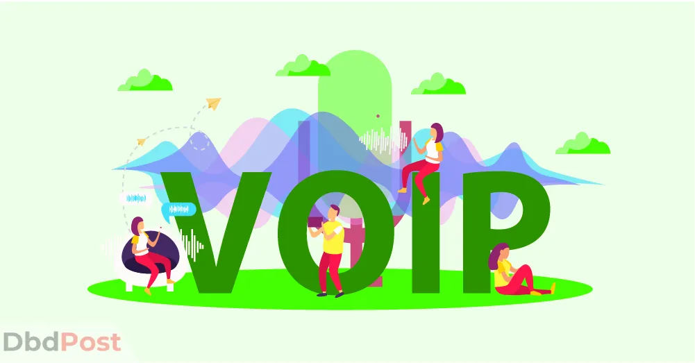 inarticle image-best voip providers-voip illustration(two people connected with soundwaves)