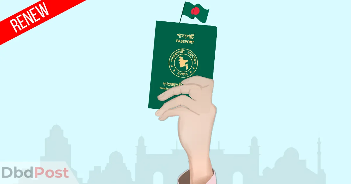 feature image-bangladeshi passport renewal in dubai-hand holding bengladesh passport