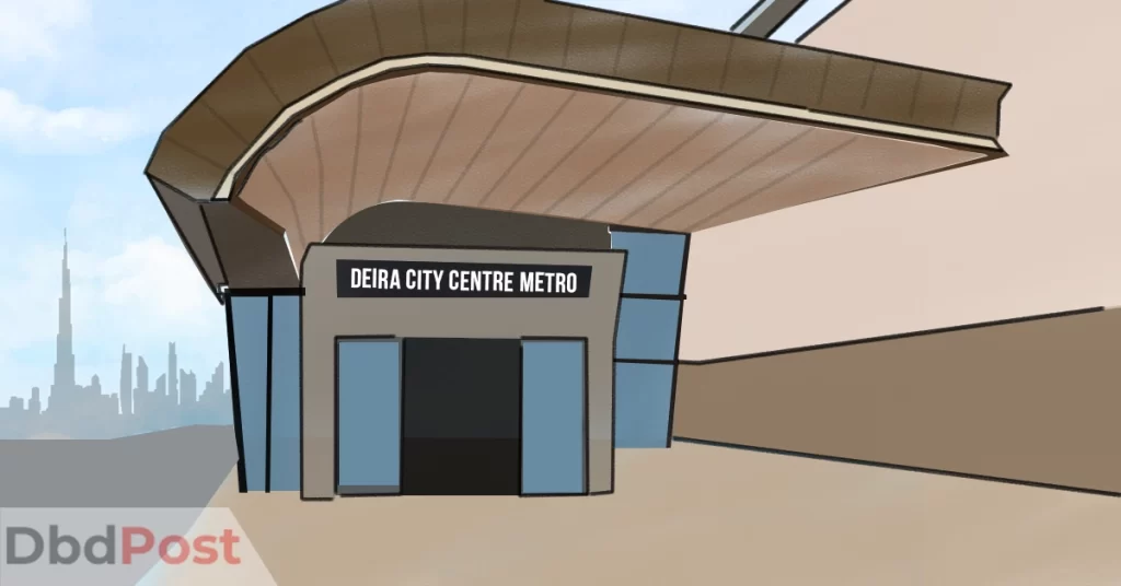 feature image-deira city metro station-deira city metro station illustration