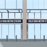 feature image-gold souq metro station-gold souq metro station illustration