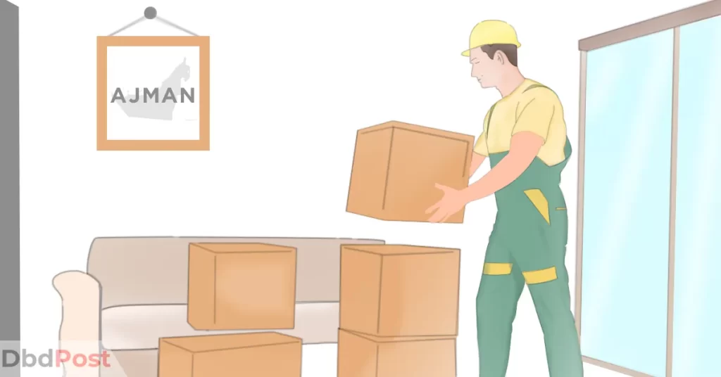 feature image-movers and packers in ajman-illustration