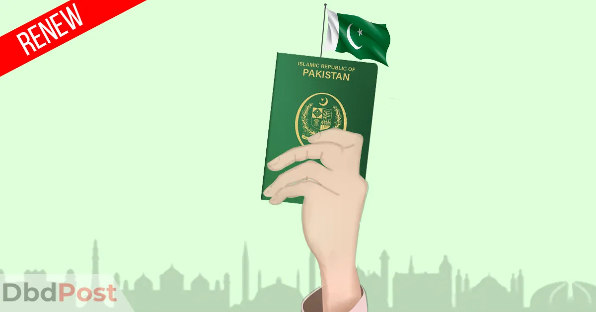 feature image-pakistanipassport renewal in dubai-hand holding pakistani passport