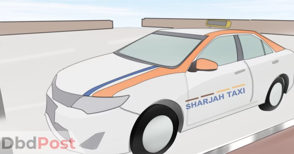feature image-sharjah taxi booking-sharjah taxi booking illustration