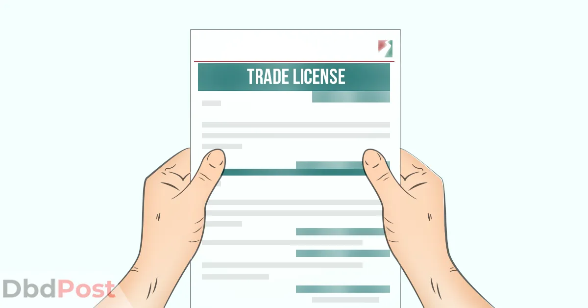 feature image-trade license in dubai-hand holding trading license paper