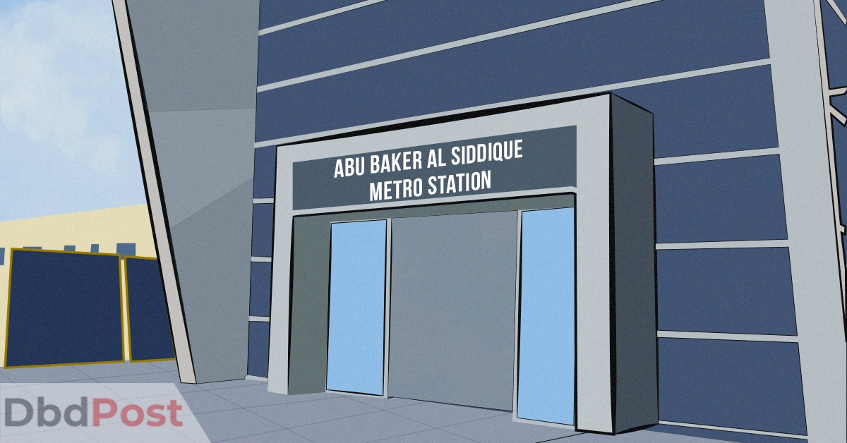 inarticle image-Abu Baker Al Siddique Metro Station-Abu Baker Al Siddique Metro Station building illustration
