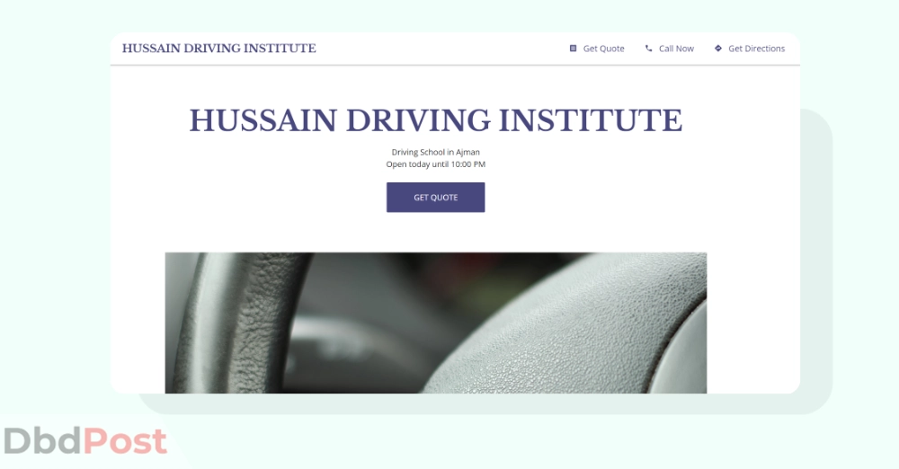 inarticle image-best driving schools in ajman-Hussain Driving Institute