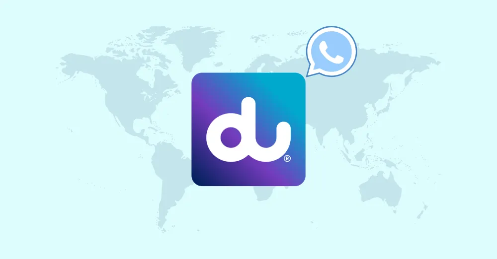 inarticle image-du philippines calling offer from uae-du logo with world map bg