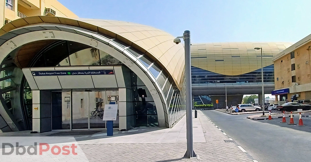 inarticle image-dubai airport free zone metro station-entrance