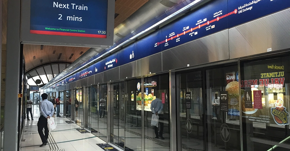 inarticle image-financial centre metro station-platform