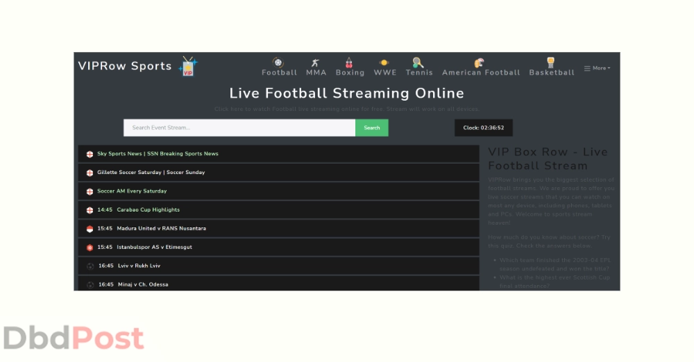 inarticle image-free football streaming websites-VIPRow Sports