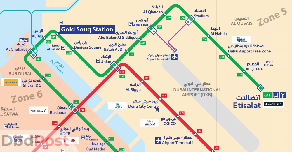 inarticle image-gold souq metro station-schematic map-01