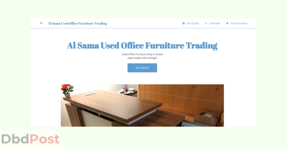 inarticle image-second hand furniture stores in dubai -Al Sama Used Office Furniture Trading