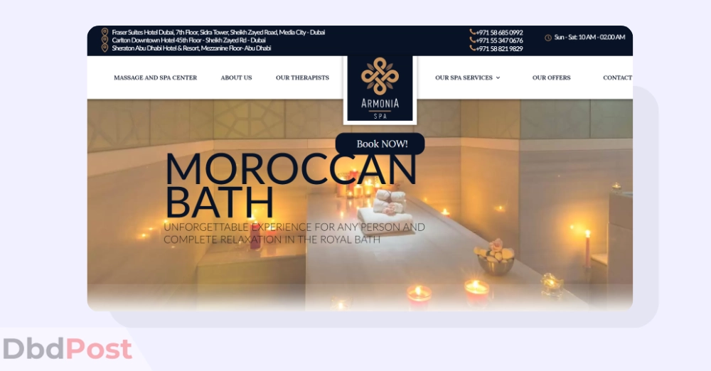 inarticle image-travel agency in sharjah-Armonia Spa 