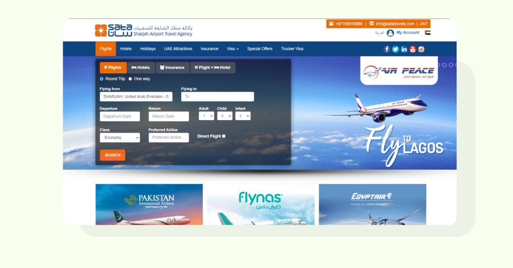 inarticle image-travel agency in sharjah-Sharjah Airport Travel Agency (SATA)