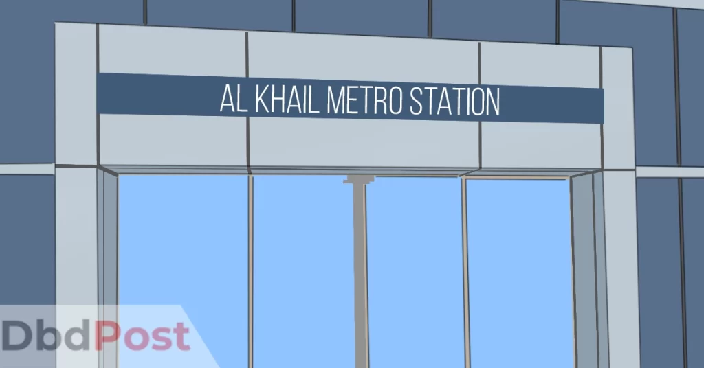 feature image-al khail metro station-metro station illustration