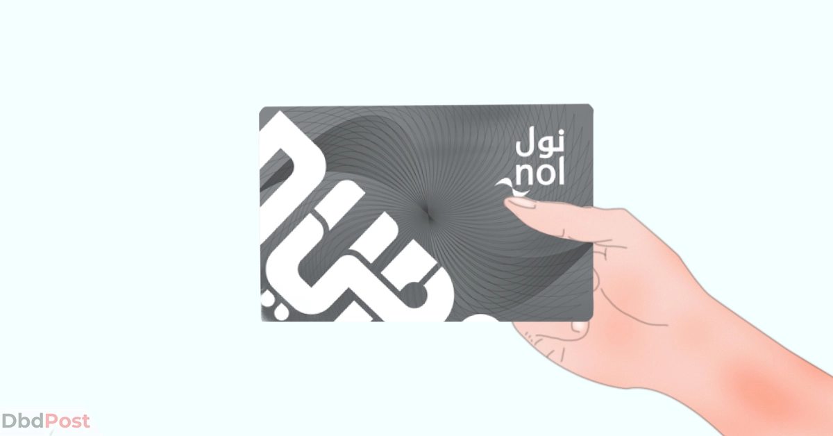 feature image-dubai metro fares-hand holding nol card