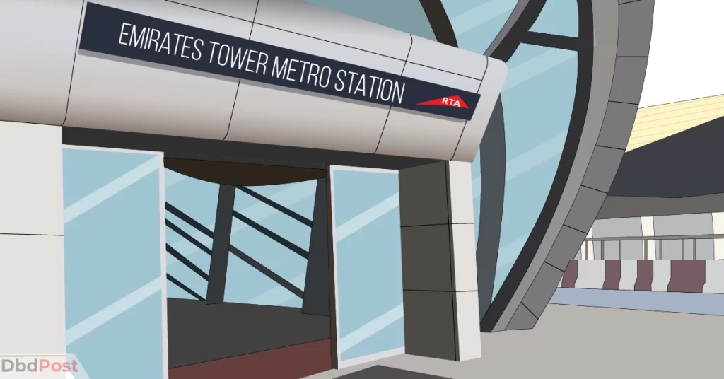 feature image-emirates tower metro station-metro station illustration-01