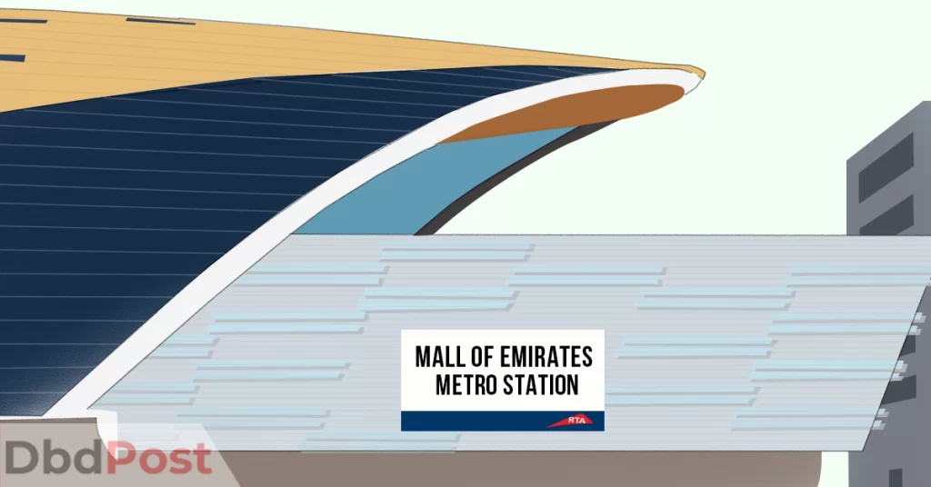 feature image-mall of emirates metro station-metro station illustration
