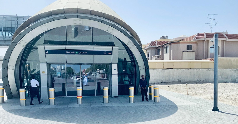 inarticle image-Al Qusais Metro Station-entrance