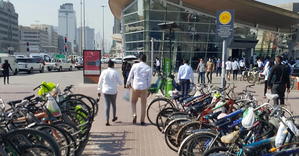 inarticle image-burujman metro station-cycleparking