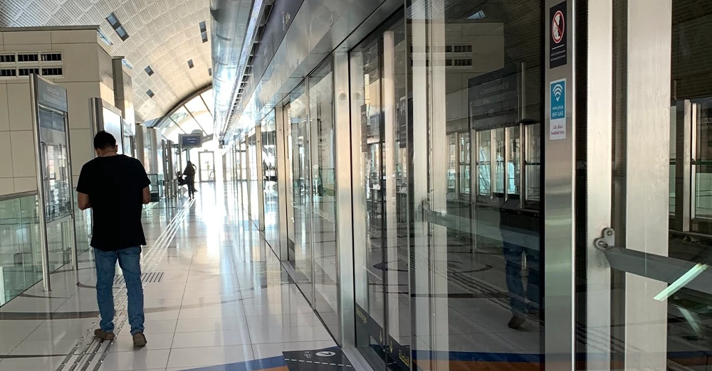 inarticle image-dubai healthcare city metro station-platform