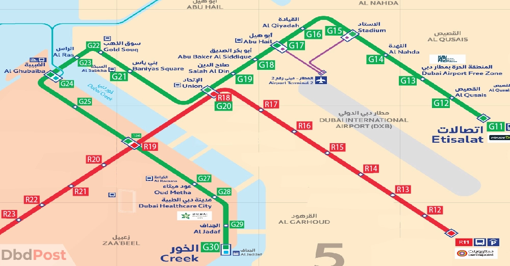 inarticle image-green line metro station-schematic map-01