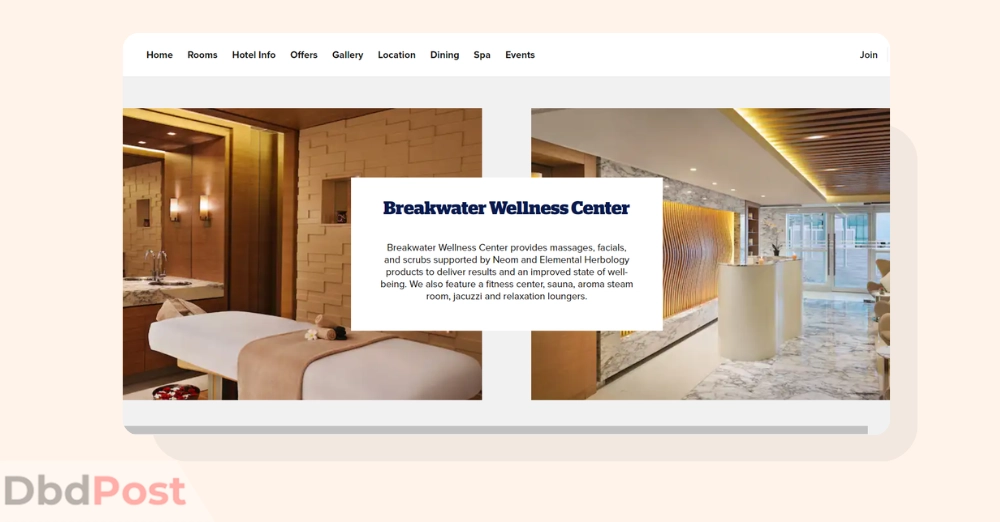 inarticle image-massage center in dubai-Breakwater wellness centre at DoubleTree by Hilton