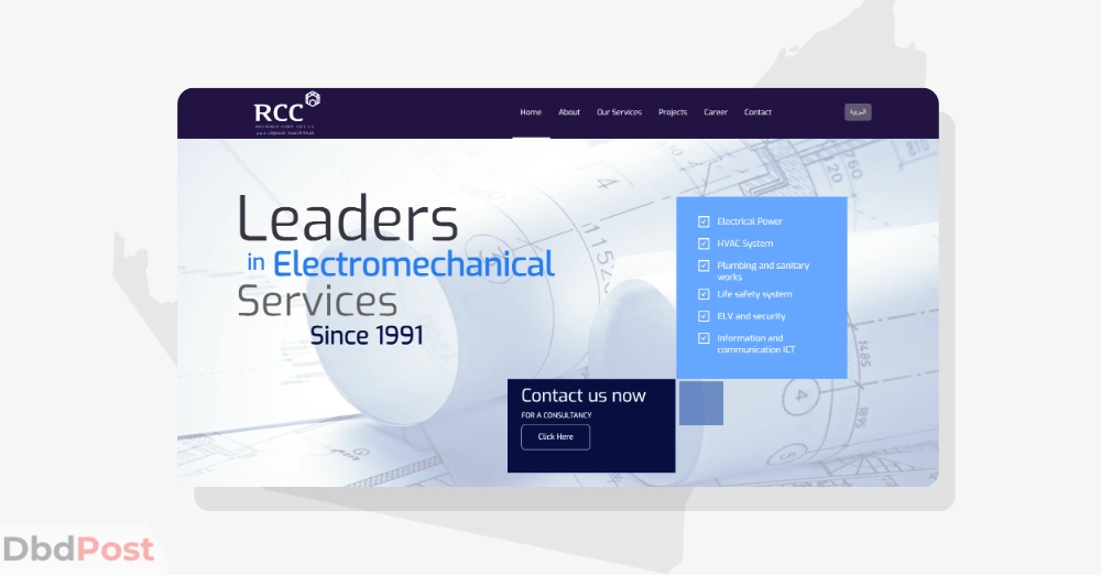 inarticle image-MEP companies in dubai- RCC Reliance Contracting Company