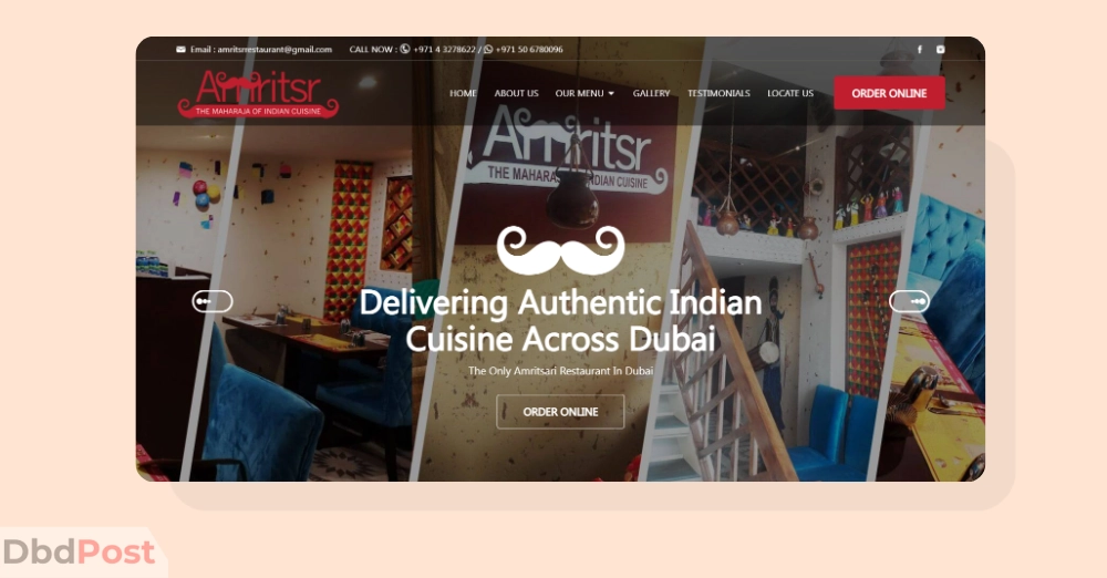 inarticle image-best biryani in dubai-Amritsr Restaurant