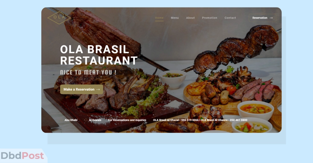 inarticle image-best steakhouse in abu dhabi-Ola Brasil Restaurant